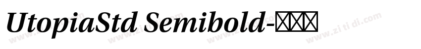 UtopiaStd Semibold字体转换